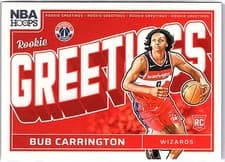 2024-25 Hoops Rookie Greetings Bub Carrington #11 card