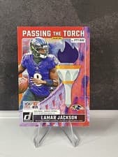 2024 Donruss Passing the Torch Joe Flacco / Lamar Jackson #PTT-RAV card