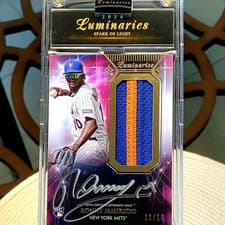 2024 Topps Luminaries Spark of Light Autograph Patch Ronny Mauricio #SLP-RM card