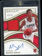 Moussa Diabate 2022 Panini Immaculate card