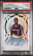 2024-25 Panini Eminence Etched in Time Autographs LaMarcus Aldridge #3 card