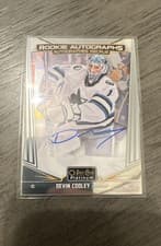 2024-25 O-Pee-Chee Platinum Rookie Autographs Devin Cooley #R-CO card