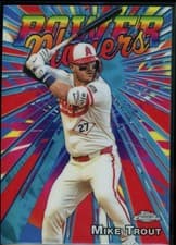 2025 Topps Chrome Update Power Players Mike Trout #PP-34 card