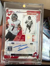 Bijan Robinson 2025 Panini Impeccable Impeccable Impressions card