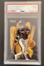 Bryce Eldridge 2025 Bowman's Best Strokes of Gold card