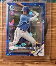 Carter Jensen 2021 Bowman Draft Sapphire card