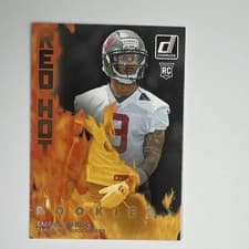 2025 Donruss Red Hot Rookies Emeka Egbuka #RHR-EMK card