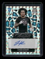 2025 Panini Mosaic Rookie Scripts Lathan Ransom #RS-LRM card