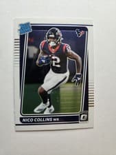 Nico Collins 2021 Panini Donruss Optic card