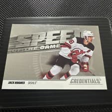 2024-25 Upper Deck Credentials Speed of the Game Stars Jack Hughes #SG-JH card