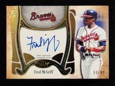 2026 Topps Tier One Top Shelf Signatures Fred McGriff #TSS-FM card