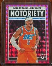 2024-25 Panini Mosaic Notoriety Shai Gilgeous-Alexander #7 card