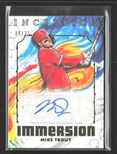 2025 Topps Inception Inception Immersion Autographs Mike Trout #IIA-MT card