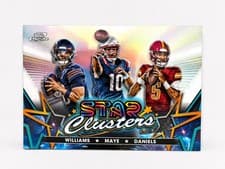 2024 Topps Chrome Cosmic Star Clusters Jayden Daniels / Drake Maye / Caleb Williams #SCL-1 card