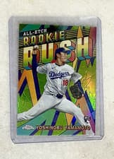 2024 Topps Chrome Chrome All Etch Rookie Rush Yoshinobu Yamamoto #CERR-16 card