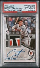 2025 Topps Major League Material Autographs Series One Coby Mayo #MLMAR-CMA card