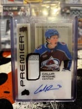 2024-25 Upper Deck Premier Acetate Auto Patch Rookies Calum Ritchie #AR-CR card