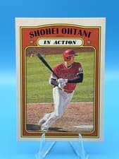 Shohei Ohtani 2021 Topps Heritage card