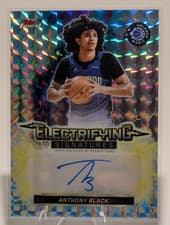 2025-26 Finest Electrifying Signatures Anthony Black #ESG-AL card