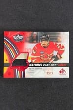 2025-26 SP Game Used 2025 4 Nations Face-Off Fabrics Seth Jarvis #4N-SJ card