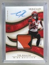 Tee Higgins 2020 Panini Immaculate Collection card