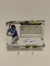 2025 Topps Inception MLB First Milestone Autograph Relics Javier Sanoja #FMAR-JS card