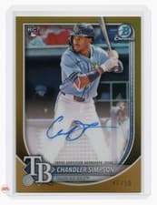 Chandler Simpson 2025 Bowman Chrome Rookie Autographs card