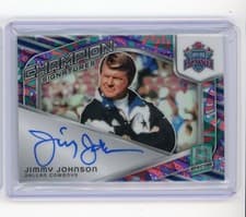 2024 Panini Spectra Champion Signatures Jimmy Johnson #CS-JJN card