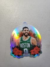 Jayson Tatum 2025 Topps Holiday Oversized Die-Cut Ornament card