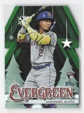 2025 Topps Holiday Evergreen Luisangel Acuña #E-3 card