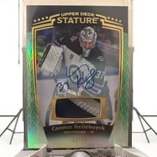 2024-25 Upper Deck Stature Base Memorabilia Connor Hellebuyck #3 card