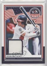 2025 Panini Stars & Stripes USA Materials Jaxon Matthews #USA-JM card
