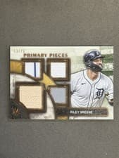 2025 Topps Museum Collection Single Player Primary Pieces Quad Relics Riley Greene #SPPQ-RG card