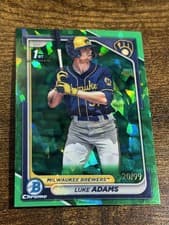 Luke Adams 2024 Bowman Sapphire Edition Base Set card