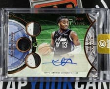 2025-26 Topps 3 Veteran 3 Patch Autographs Isaiah Collier #V3A-IC card