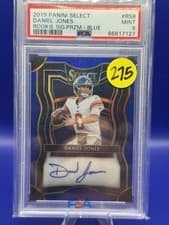 Daniel Jones 2019 Panini Select Rookie Signature Prizm card