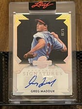 2025 Leaf Spectacular Baseball Spectacular Signatures Greg Maddux #S-GM1 card