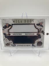 2024-25 Upper Deck Premier Premier Mega Jersey Duos David Pastrnak/Brad Marchand #PM2-PM card