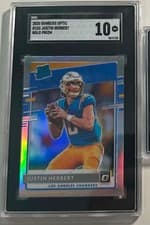 Justin Herbert 2020 Panini Donruss Optic card