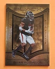 Bijan Robinson 2025 Panini Black Black Gold card