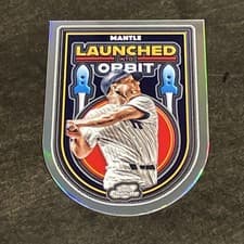 2025 Topps Cosmic Chrome Launched into Orbit Mickey Mantle #LIO-18 card