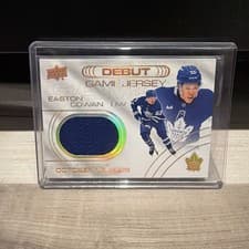 2025-26 Upper Deck UD Debut Game Jersey Easton Cowan #DGJ-EC card