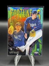 Roki Sasaki 2025 Topps Chrome Fortune 15 card