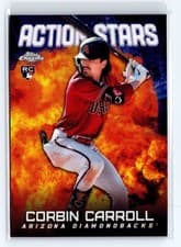 Corbin Carroll 2023 Topps Chrome Update Action Stars card