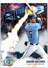2025 Bowman Chrome Adios Carson Williams #AD-21 card