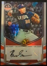 2025 Panini Stars & Stripes Collegiate National Team Signatures Brennan Seiber #NTS-BS card