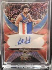 2024-25 Panini Select Rookie Jersey Autographs Ajay Mitchell #RJA-AJY card