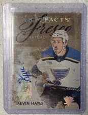 Kevin Hayes 2024-25 Upper Deck Artifacts Fresco Signatures card