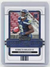 Kenneth Walker III 2022 Panini Contenders Rookie of the Year card