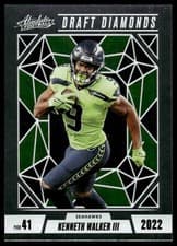 Kenneth Walker III 2024 Panini Absolute Draft Diamonds card